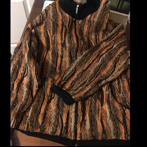 COOGI MEN XXL KNIT Zip Up SWEATER